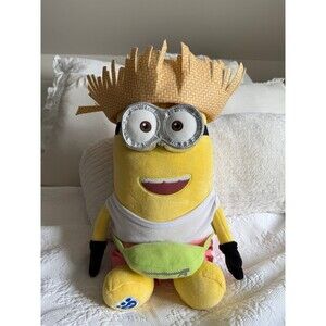 Minions Build-A-Bear Kevin with Beach Outfit Stuffed Animal Plush Toy